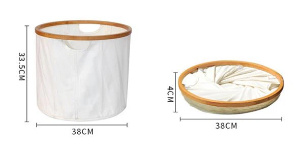 Round Collapsible Laundry Storage Basket