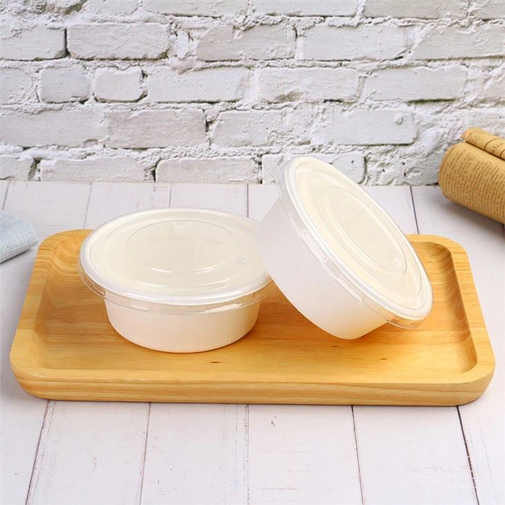 Natural Compostable Round Sugarcane Bowl