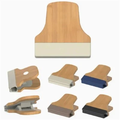 Магнитные бумажные зажимы бамбуковой клип для офиса